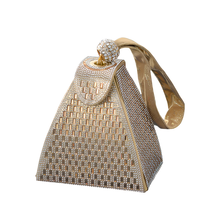 CRYSTAL PYRAMID HANDBAG