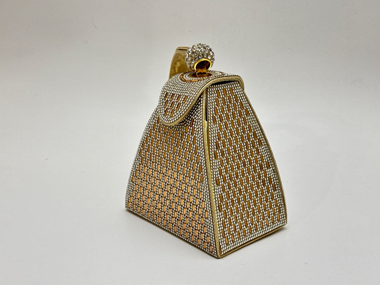 CRYSTAL PYRAMID HANDBAG